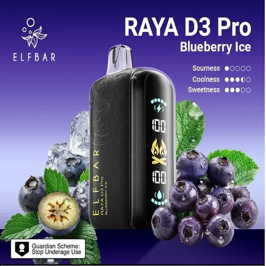 Elf Bar Raya D3 Pro 30K – Blueberry Ice main product photo