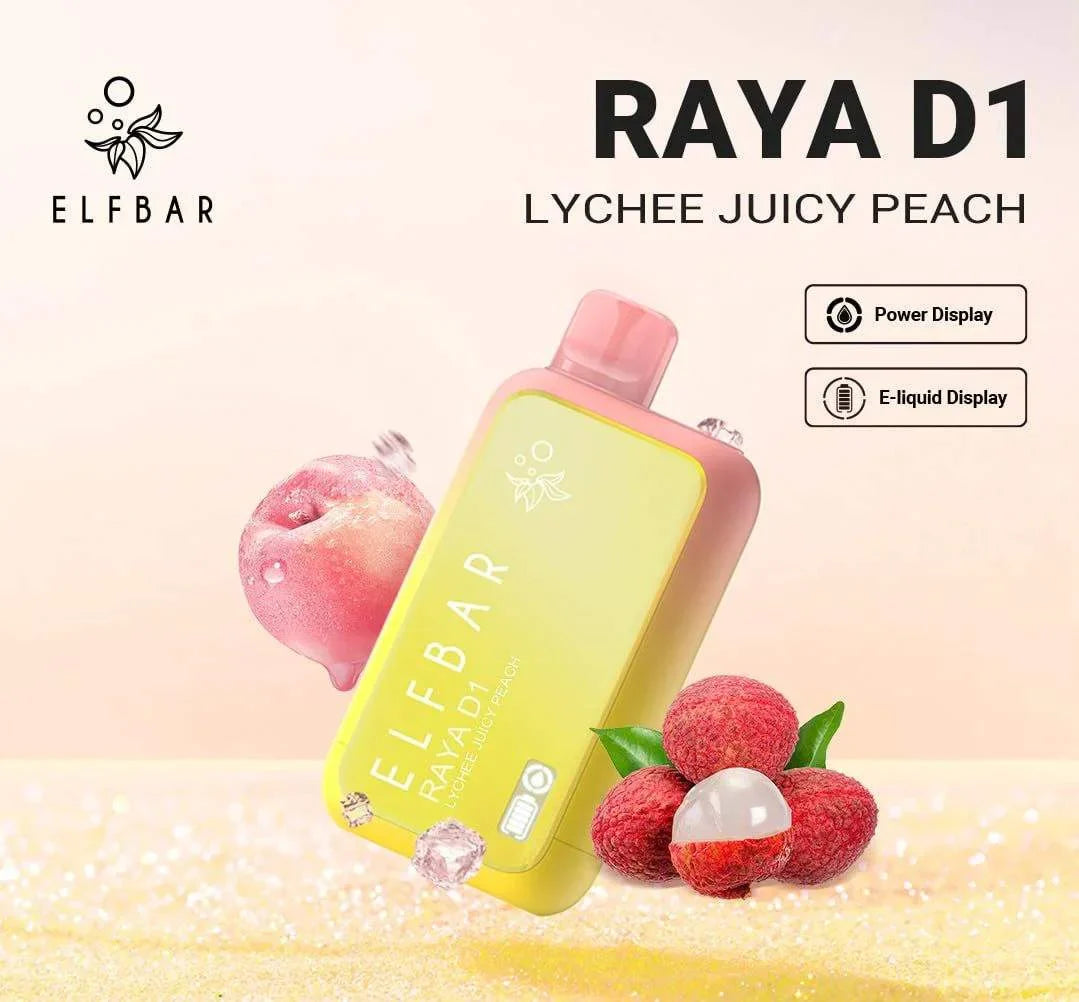 ELF BAR RAYA D1 – Lychee Juicy Peach product photo