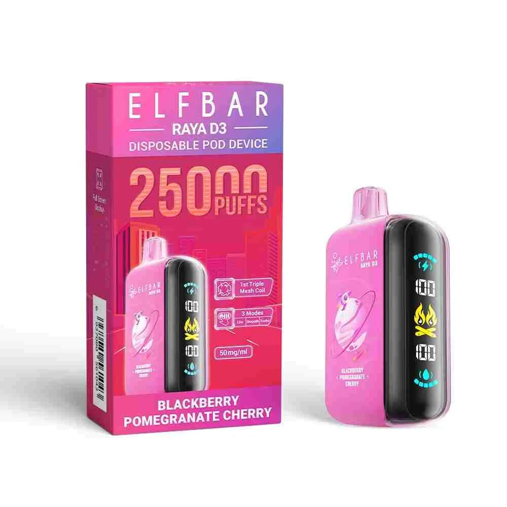 Elf Bar Raya D3 Blackberry Pomegranate Cherry – 25000 product photo