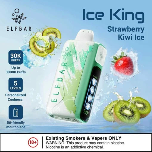 Elf Bar Ice King – Strawberry Kiwi Ice – 30K main product photo
