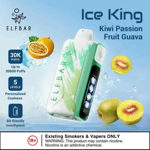 Elf Bar Ice King – Kiwi Passion Fruit Guava – 30K product photo