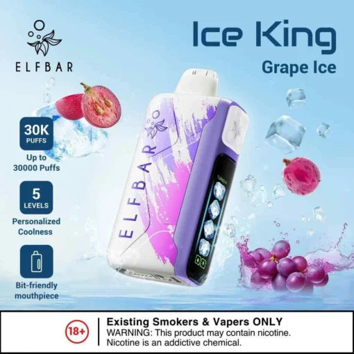 Elf Bar Ice King – Grape Ice – 30K product photo
