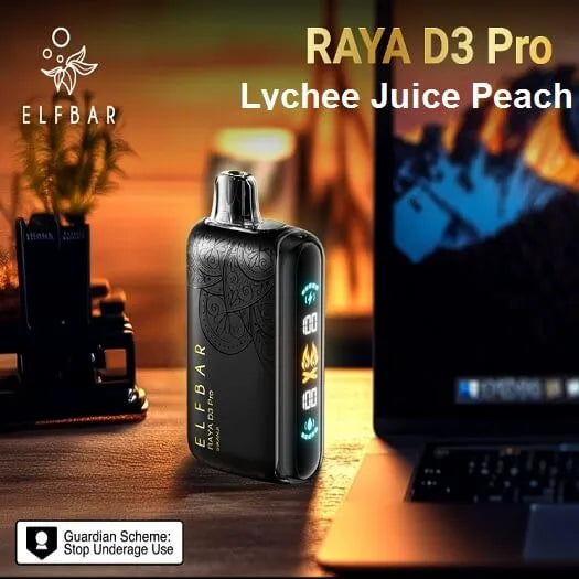 Elf Bar Raya D3 Pro 30K – Lychee Juicy Peach product photo