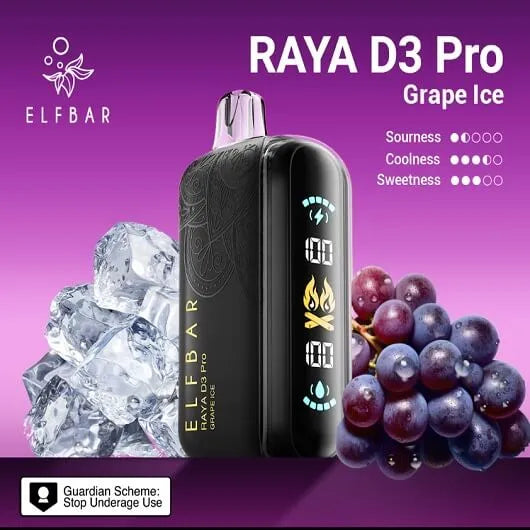 Elf bar Raya d3 pro -30k Grape ice product photo