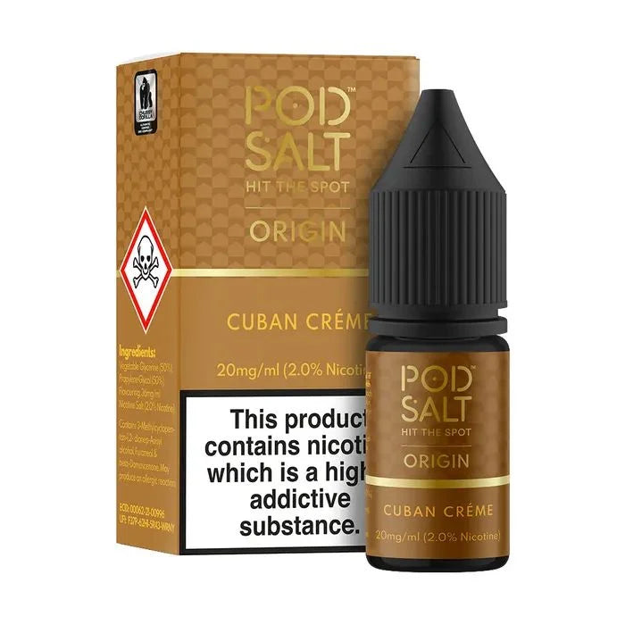POD SALT CUBAN CREME – Nicotine Salt - Vape Shop Pune