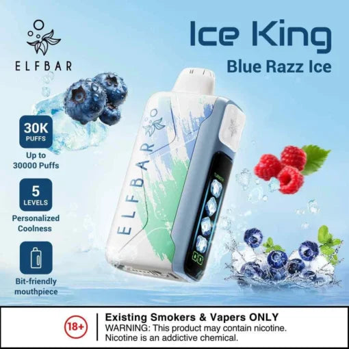 Elf Bar Ice King – Blue Razz Ice – 30K product photo