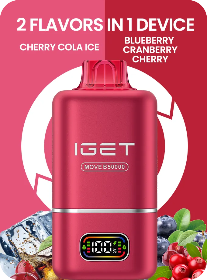 IGET MOVE B50000 (50k Puffs – 2 Flavours in 1 device) product photo