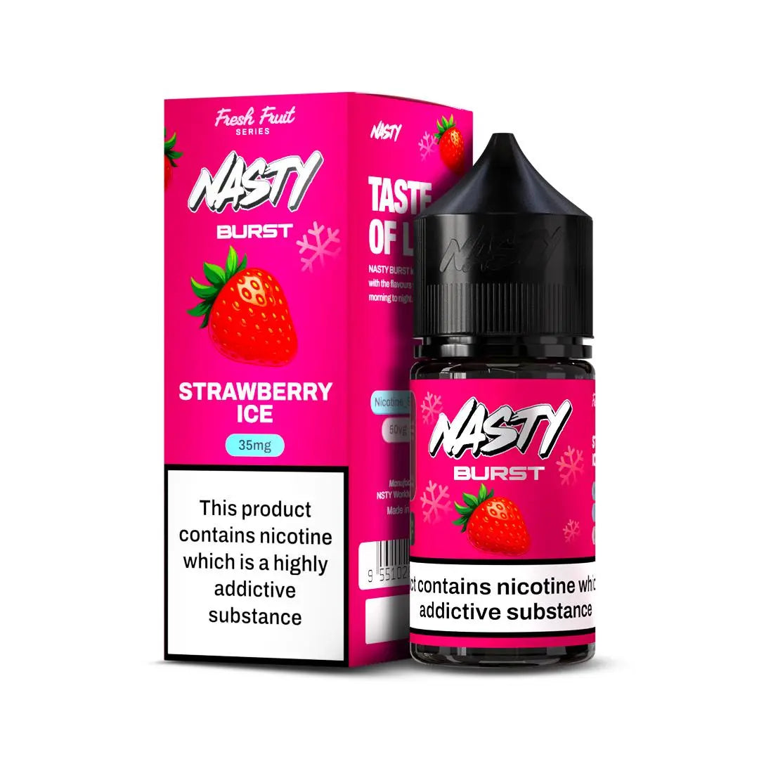 Nasty Burst Nic salts – Strawberry ice cream product photo