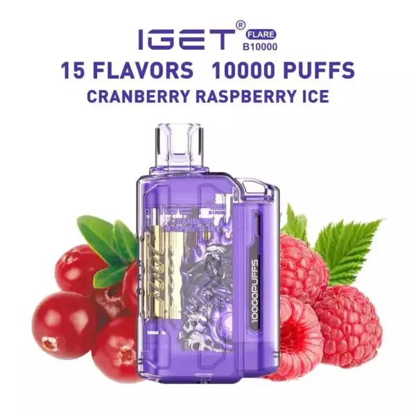 IGET FLARE B10000 – Cranberry Raspberry ice product photo